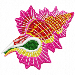 Seashell Embroidery Design 3